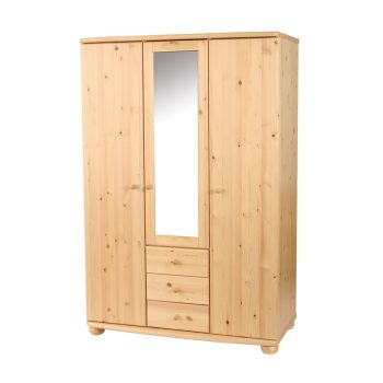   Claudia 3 ajtós, 3 fiókos, középen tükrös nagyszekrény  180x120x62